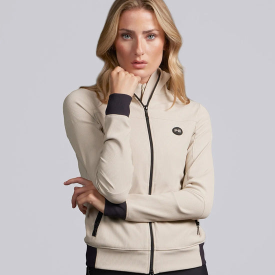 Felicio Womens Flexi Rib Jacket Silver Grey by Premier Equine Int. Ltd. at  Try A Bit