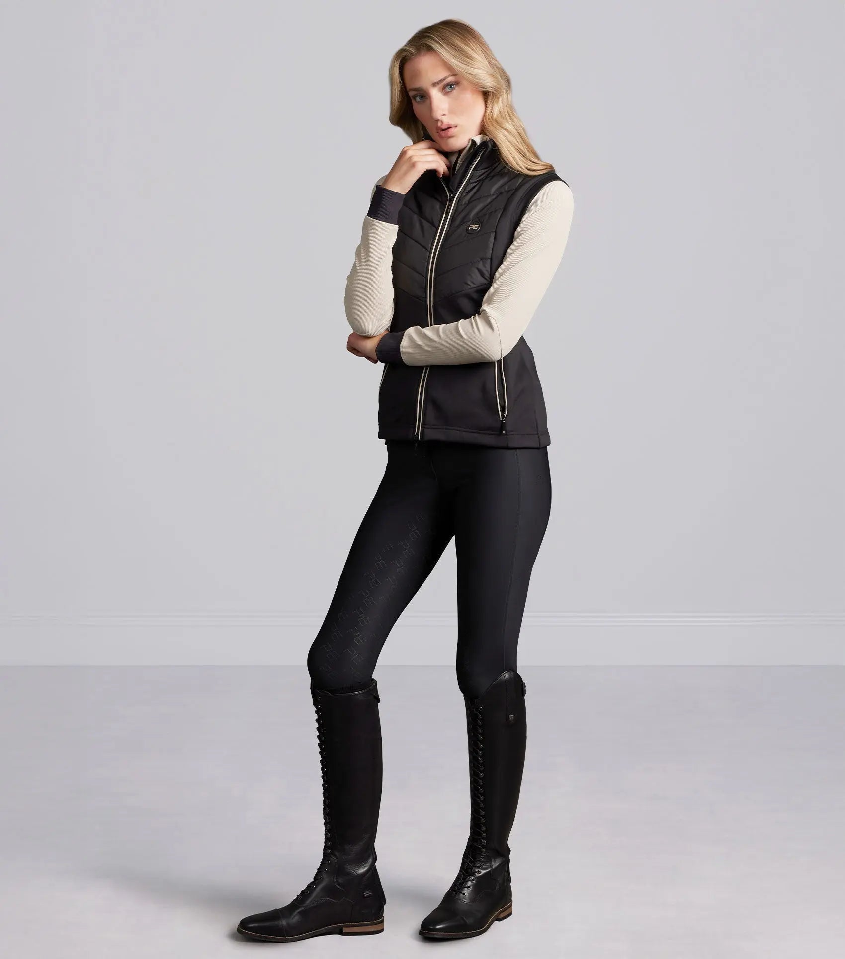 Felicio Womens Gilet Black by Premier Equine Int. Ltd. at  Try A Bit