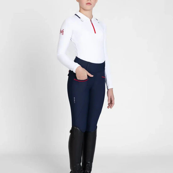 Maximilian Equestrian YR Concept Long Sleeve Polo Shirt (White) by Maximilian Equestrian at  Try a Bit