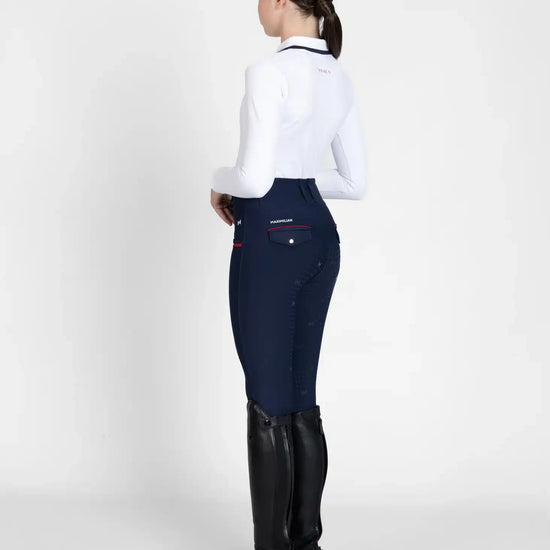 Maximilian Equestrian YR Concept Long Sleeve Polo Shirt (White) by Maximilian Equestrian at  Try a Bit