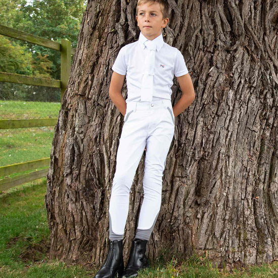 Premier Equine Gando Boys Gel Knee Competition Riding Breeches by Premier Equine at  Try a Bit