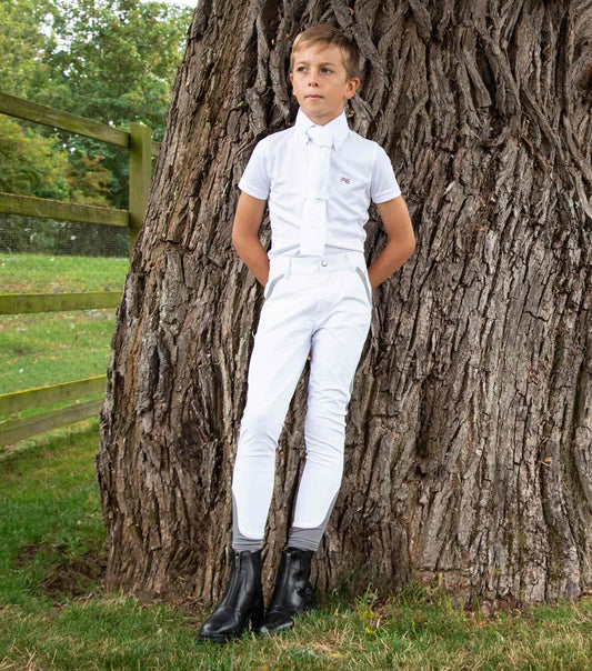 Premier Equine Gando Boys Gel Knee Competition Riding Breeches by Premier Equine at  Try a Bit