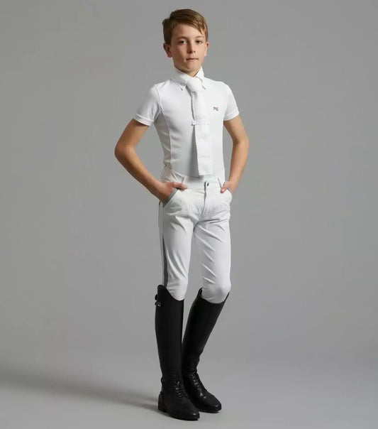 Premier Equine Gando Boys Gel Knee Competition Riding Breeches by Premier Equine at  Try a Bit
