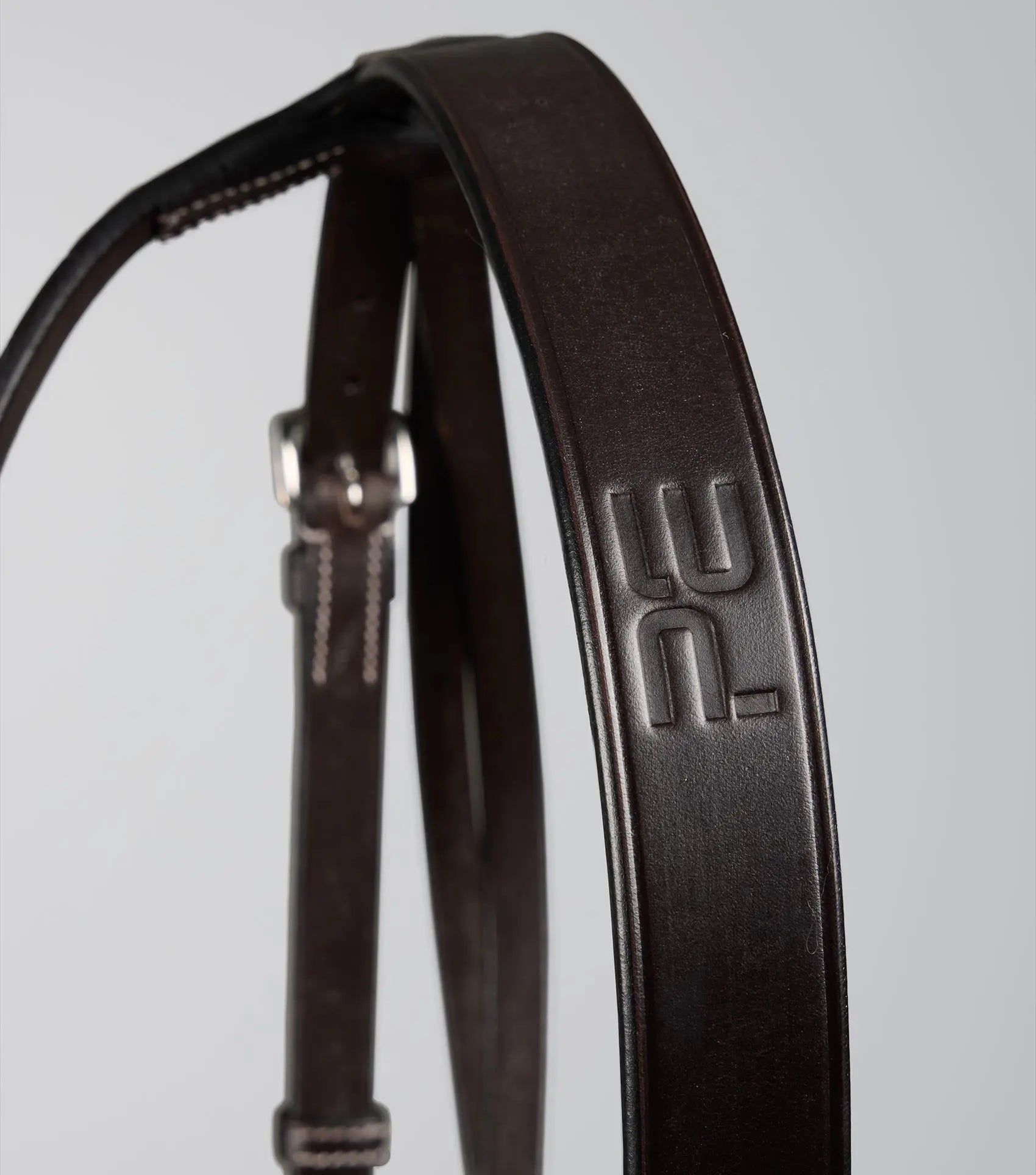 Hunter Bridle Dark Havana by Premier Equine Int. Ltd. at  Try A Bit