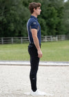 Cross Polo Shirt (Navy) by Maximilian Equestrian at  Try A Bit
