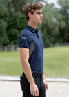 Cross Polo Shirt (Navy) by Maximilian Equestrian at  Try A Bit