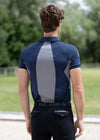 Cross Polo Shirt (Navy) by Maximilian Equestrian at  Try A Bit