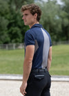 Cross Polo Shirt (Navy) by Maximilian Equestrian at  Try A Bit