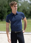Cross Polo Shirt (Navy) by Maximilian Equestrian at  Try A Bit