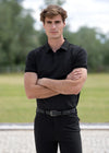 Cross Polo Shirt (Black) by Maximilian Equestrian at  Try A Bit