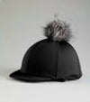 Premier Equine Jersey Hat Silk with Faux Fur Pom Pom by Premier Equine at  Try a Bit