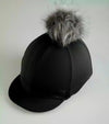 Premier Equine Jersey Hat Silk with Faux Fur Pom Pom by Premier Equine at  Try a Bit