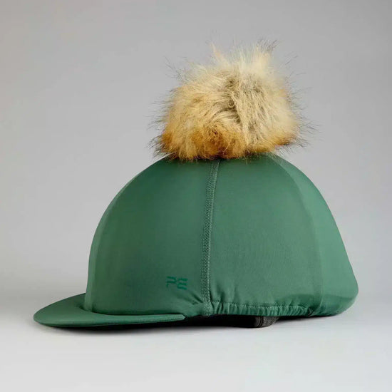 Premier Equine Jersey Hat Silk with Faux Fur Pom Pom by Premier Equine at  Try a Bit