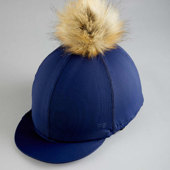 Premier Equine Jersey Hat Silk with Faux Fur Pom Pom by Premier Equine at  Try a Bit