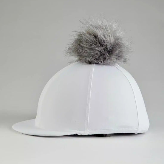 Premier Equine Jersey Hat Silk with Faux Fur Pom Pom by Premier Equine at  Try a Bit