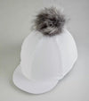 Premier Equine Jersey Hat Silk with Faux Fur Pom Pom by Premier Equine at  Try a Bit
