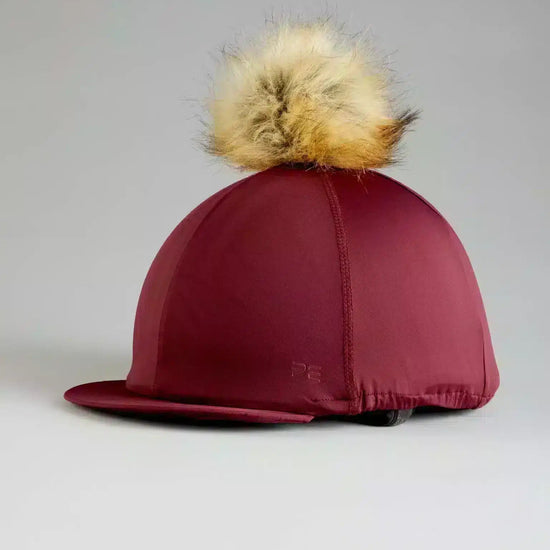 Premier Equine Jersey Hat Silk with Faux Fur Pom Pom by Premier Equine at  Try a Bit