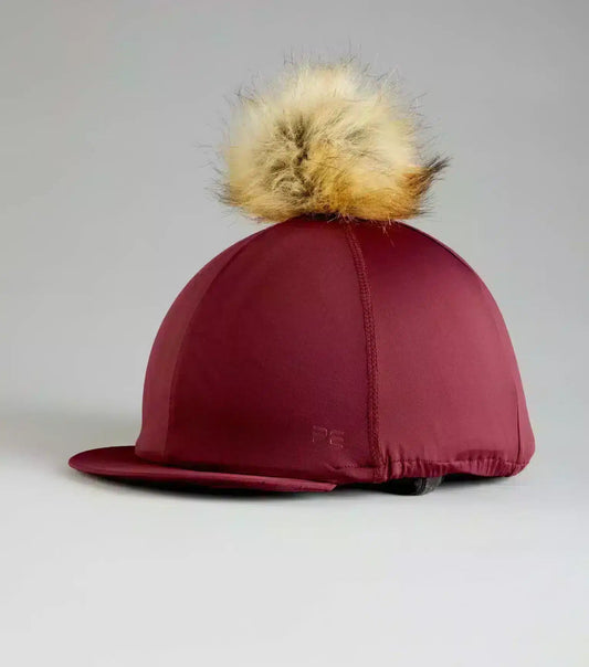 Premier Equine Jersey Hat Silk with Faux Fur Pom Pom by Premier Equine at  Try a Bit