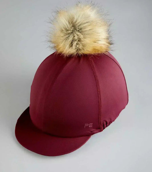 Premier Equine Jersey Hat Silk with Faux Fur Pom Pom by Premier Equine at  Try a Bit
