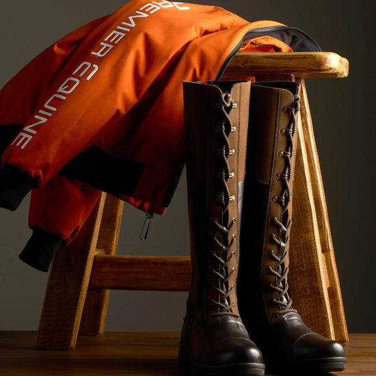 Kelburn Women's Waterproof Country Boots Brown by Premier Equine Int. Ltd. at  Try A Bit