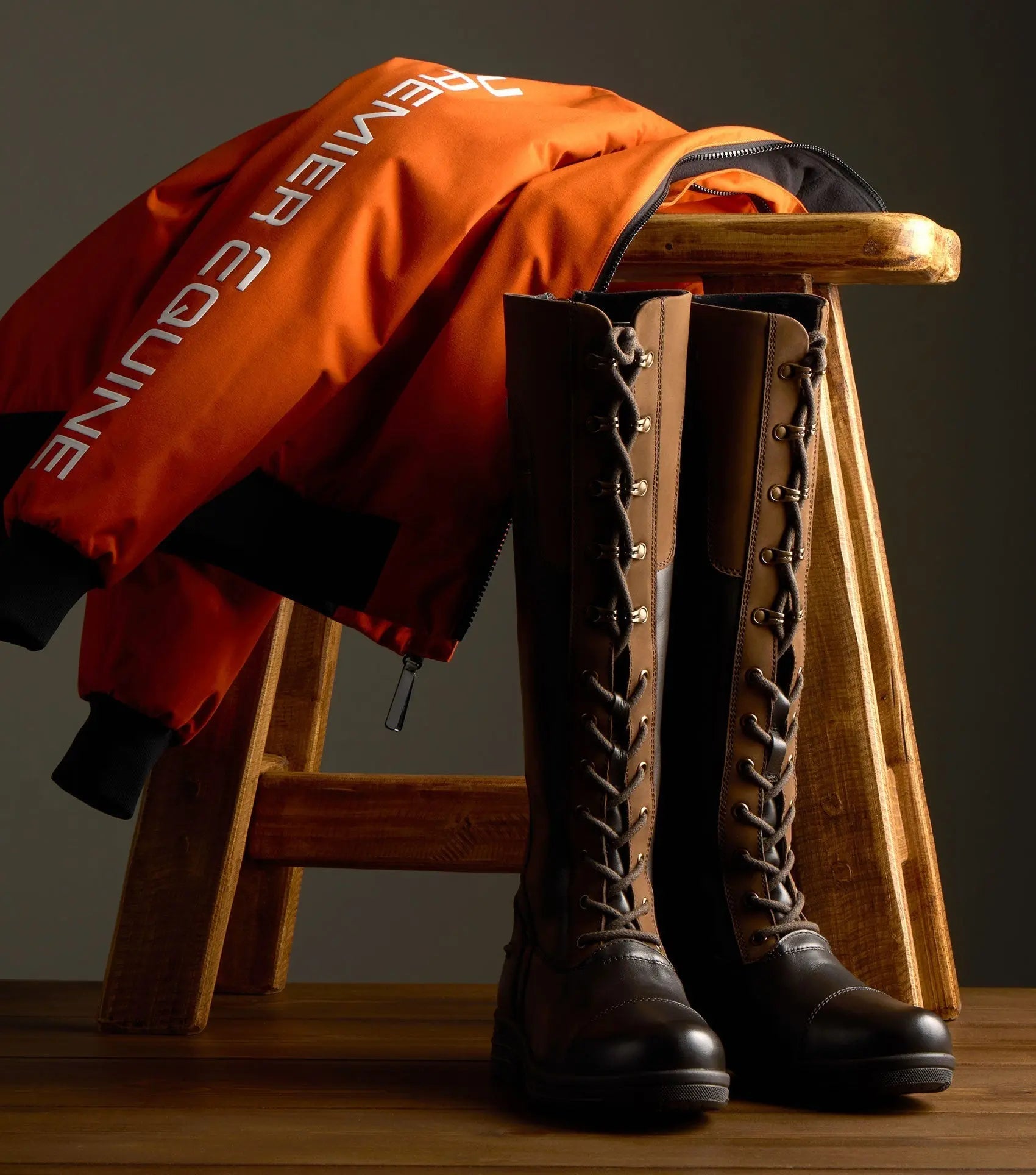 Kelburn Women's Waterproof Country Boots Brown by Premier Equine Int. Ltd. at  Try A Bit
