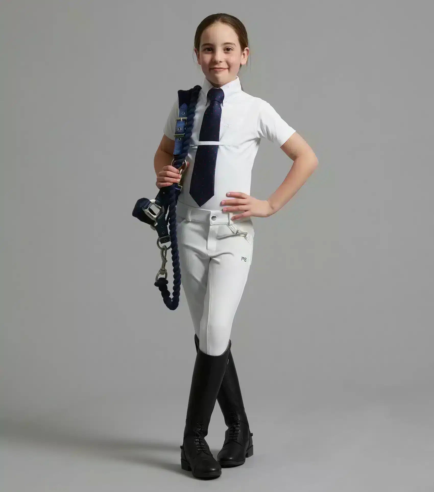 Premier Equine Luciana Girls Short Sleeve Show Shirt by Premier Equine at  Try a Bit