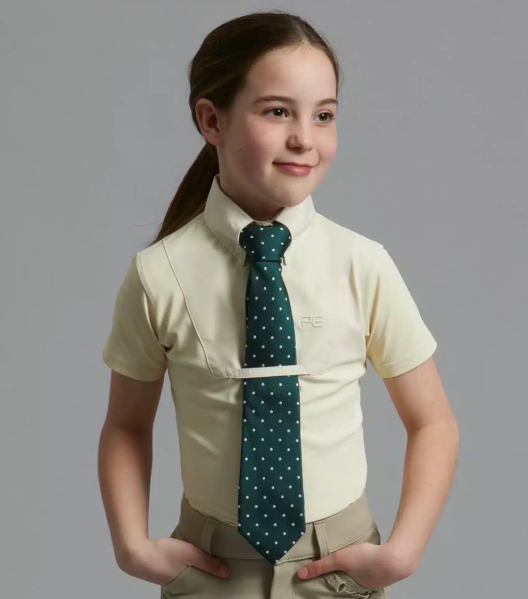 Premier Equine Luciana Girls Short Sleeve Show Shirt by Premier Equine at  Try a Bit