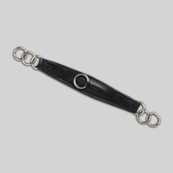 Leather Curb Strap Black by Premier Equine Int. Ltd. at  Try A Bit