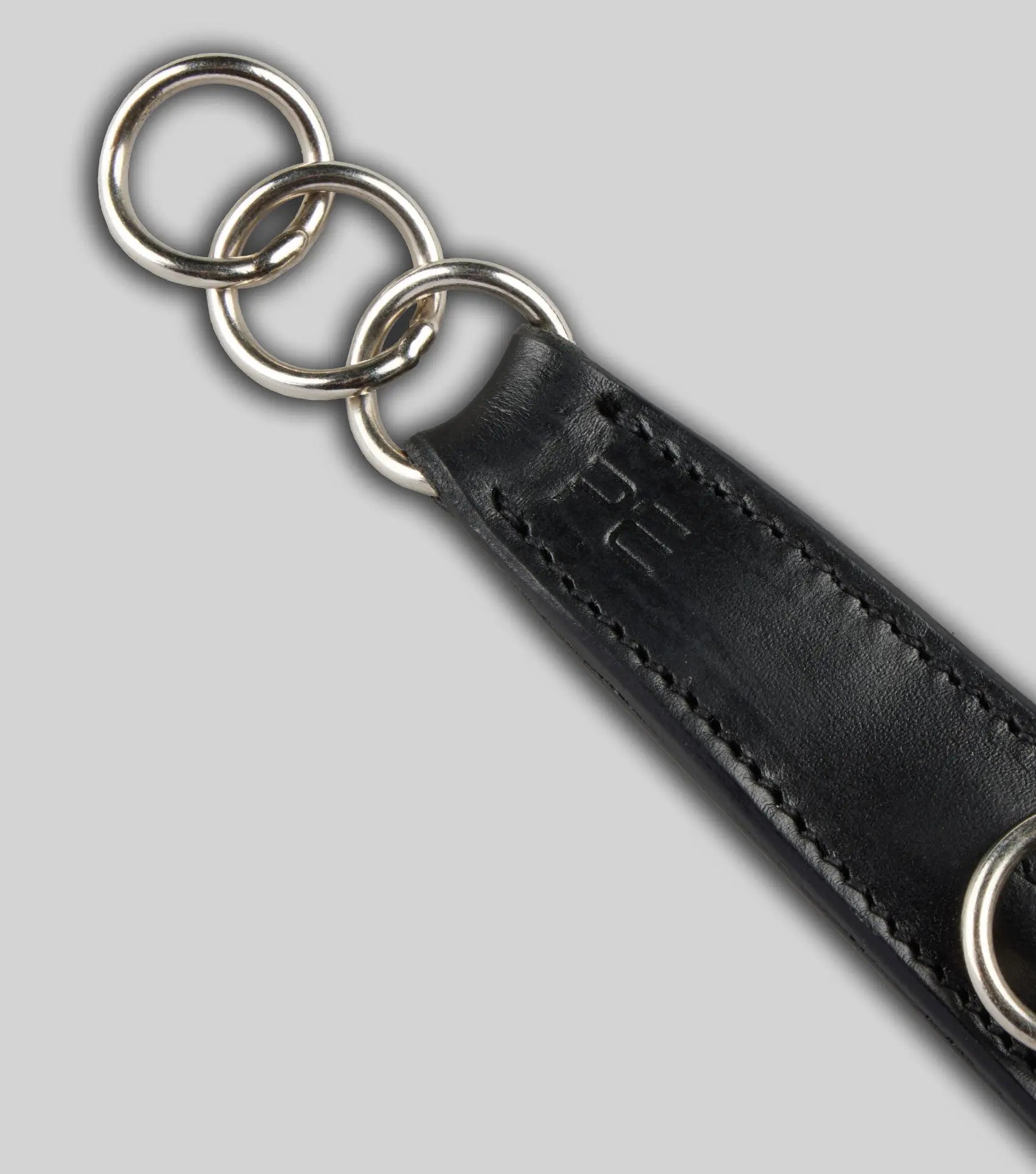 Leather Curb Strap Black by Premier Equine Int. Ltd. at  Try A Bit