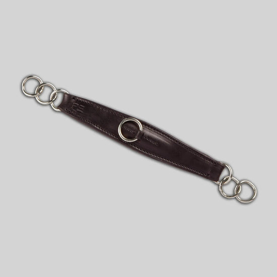 Leather Curb Strap Dark Havana by Premier Equine Int. Ltd. at  Try A Bit