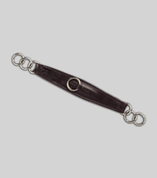 Leather Curb Strap Dark Havana by Premier Equine Int. Ltd. at  Try A Bit
