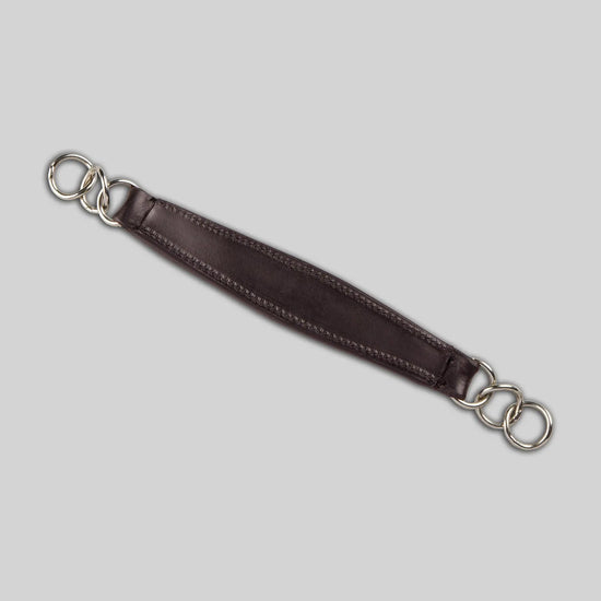 Leather Curb Strap Dark Havana by Premier Equine Int. Ltd. at  Try A Bit
