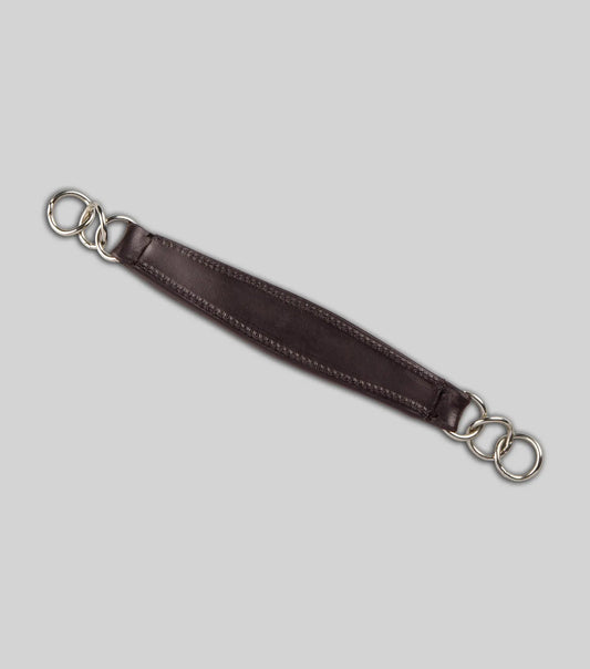 Leather Curb Strap Dark Havana by Premier Equine Int. Ltd. at  Try A Bit
