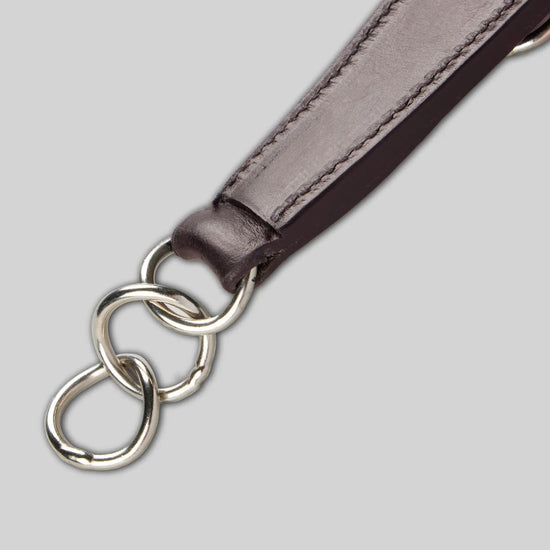 Leather Curb Strap Dark Havana by Premier Equine Int. Ltd. at  Try A Bit