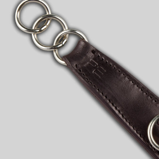 Leather Curb Strap Dark Havana by Premier Equine Int. Ltd. at  Try A Bit