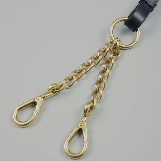Premier Equine Leather Lead Rein with Chain Coupling by Premier Equine at  Try a Bit