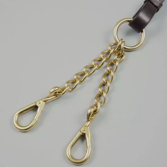 Premier Equine Leather Lead Rein with Chain Coupling by Premier Equine at  Try a Bit