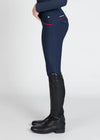 Maximilian Equestrian YR Pro Riding Leggings (Navy/Red) by Maximilian Equestrian at  Try a Bit