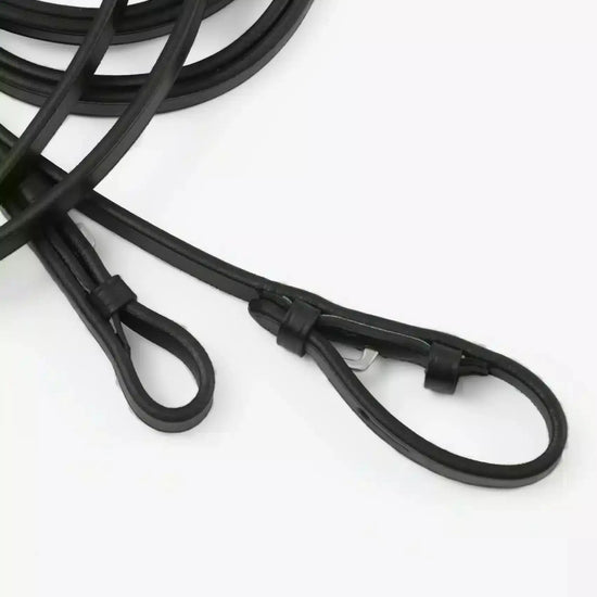Premier Equine Leonardo Plain Leather Double Bridle Reins by Premier Equine at  Try a Bit