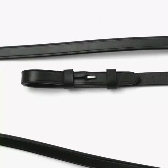 Premier Equine Leonardo Plain Leather Double Bridle Reins by Premier Equine at  Try a Bit