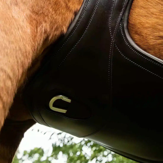 Premier Equine Lizzano Anatomic Leather Stud Girth by Premier Equine at  Try a Bit