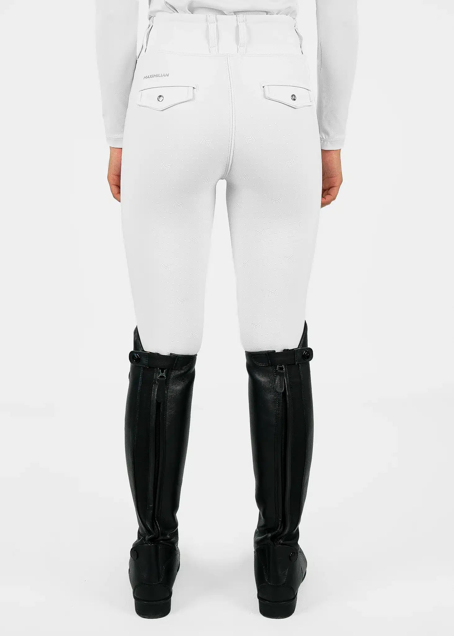 Maximilian Equestrian YR Pro Riding Leggings (White) by Maximilian Equestrian at  Try a Bit