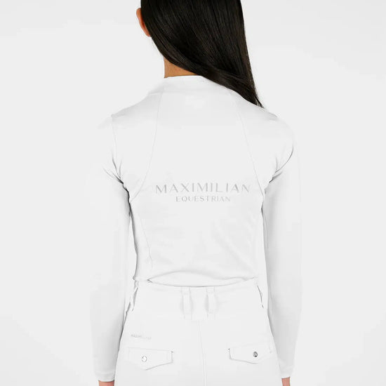 Maximilian Equestrian YR Long Sleeve Base Layer (White) by Maximilian Equestrian at  Try a Bit