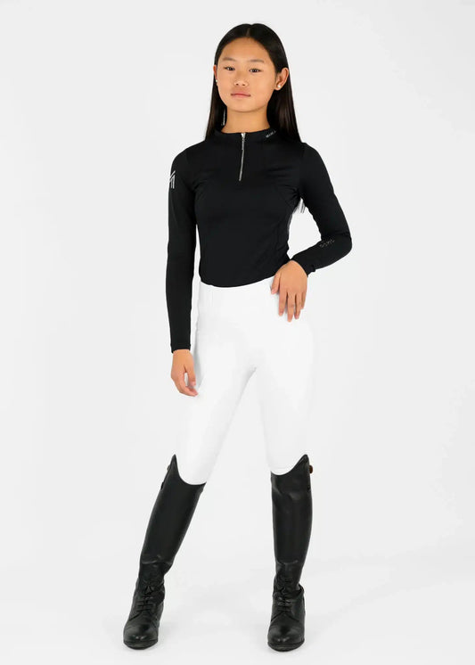 Maximilian Equestrian YR Long Sleeve Base Layer (Black) by Maximilian Equestrian at  Try a Bit