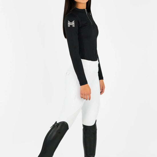 YR Long Sleeve Base Layer (Black) by Maximilian Equestrian at  Try A Bit