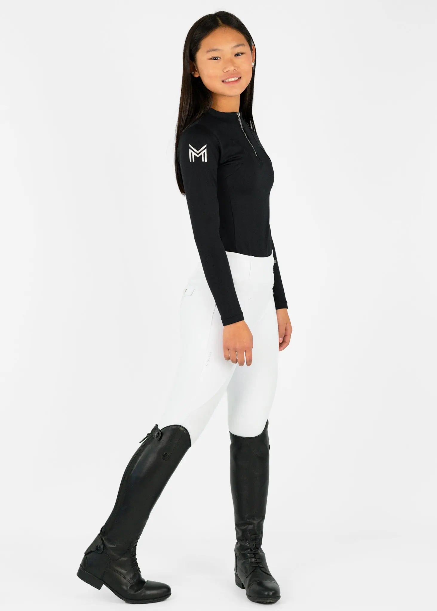 YR Long Sleeve Base Layer (Black) by Maximilian Equestrian at  Try A Bit