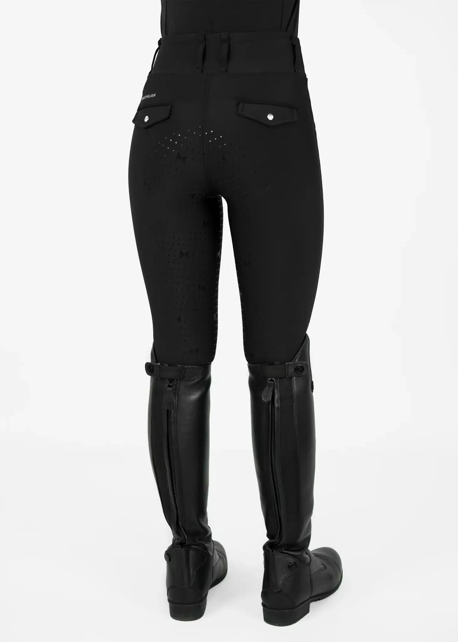 Maximilian Equestrian YR Pro Riding Leggings (Black) by Maximilian Equestrian at  Try a Bit