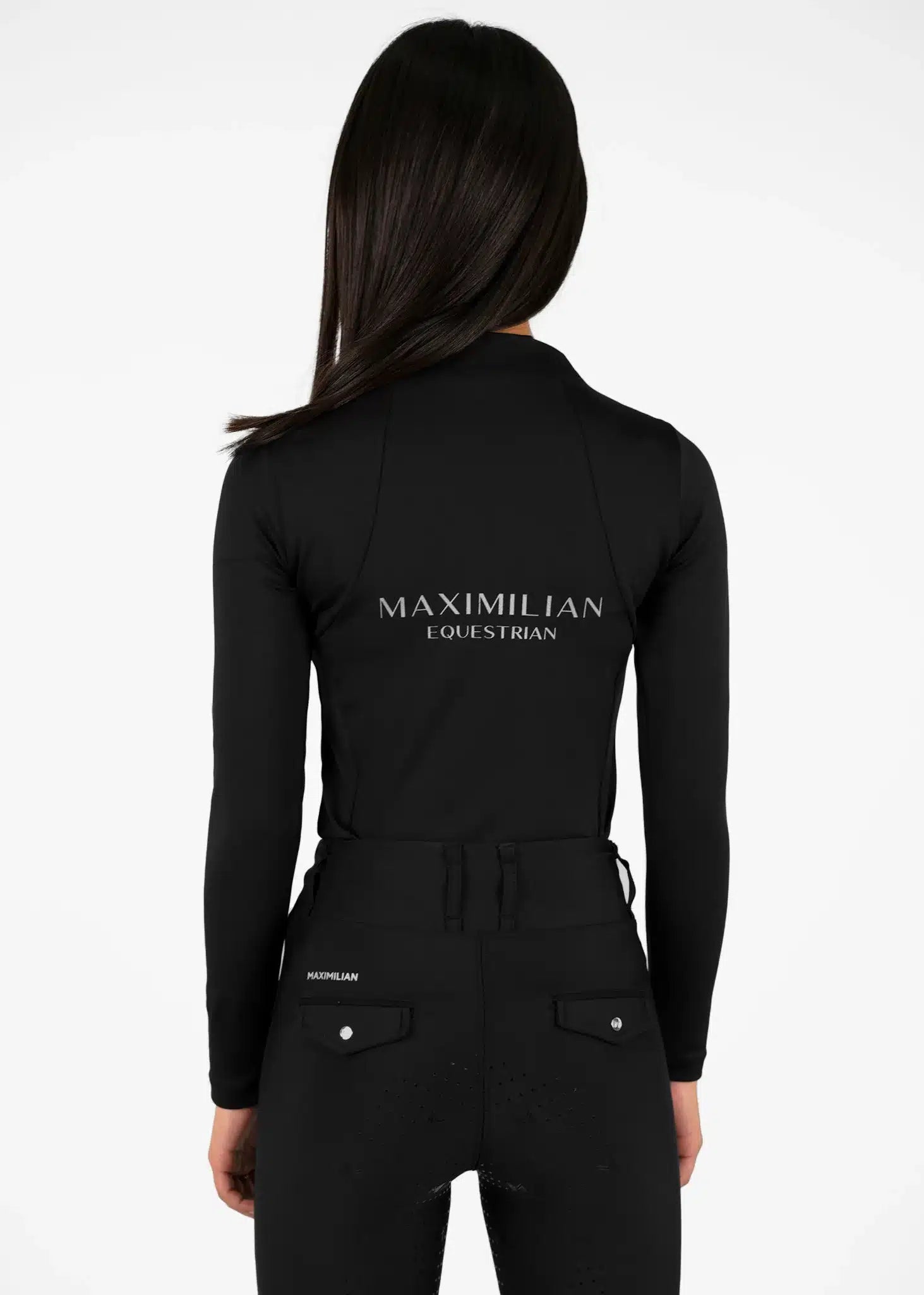 Maximilian Equestrian YR Long Sleeve Base Layer (Black) by Maximilian Equestrian at  Try a Bit