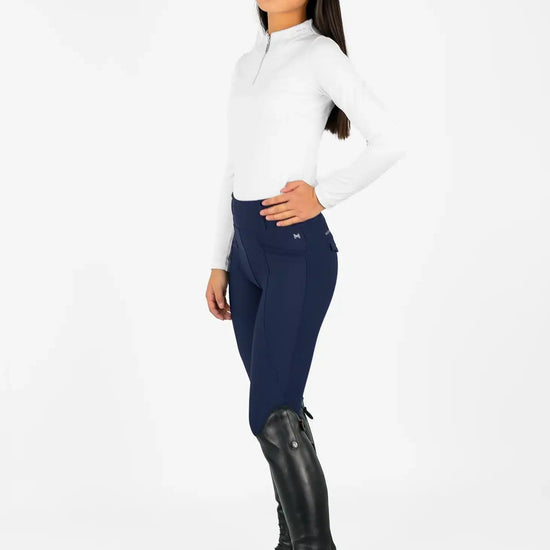 Maximilian Equestrian YR Long Sleeve Base Layer (White) by Maximilian Equestrian at  Try a Bit
