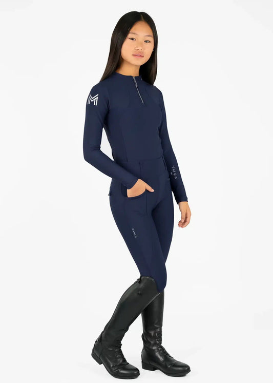 Maximilian Equestrian YR Pro Riding Leggings (Navy) by Maximilian Equestrian at  Try a Bit